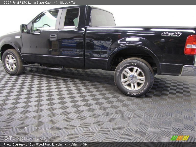 Black / Tan 2007 Ford F150 Lariat SuperCab 4x4