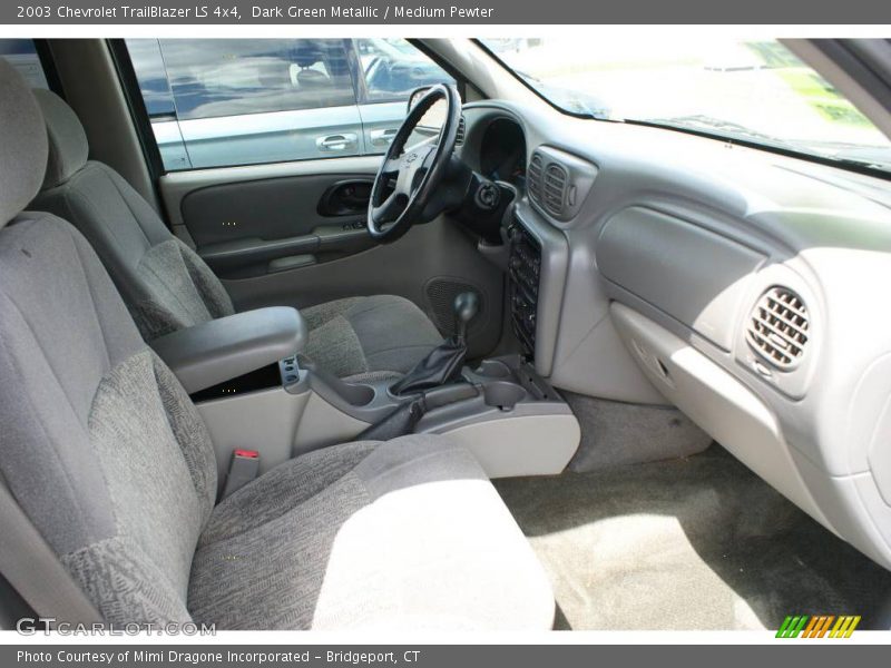 Dark Green Metallic / Medium Pewter 2003 Chevrolet TrailBlazer LS 4x4