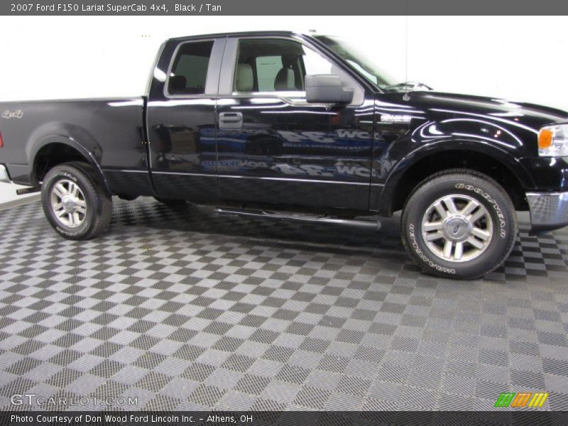 Black / Tan 2007 Ford F150 Lariat SuperCab 4x4