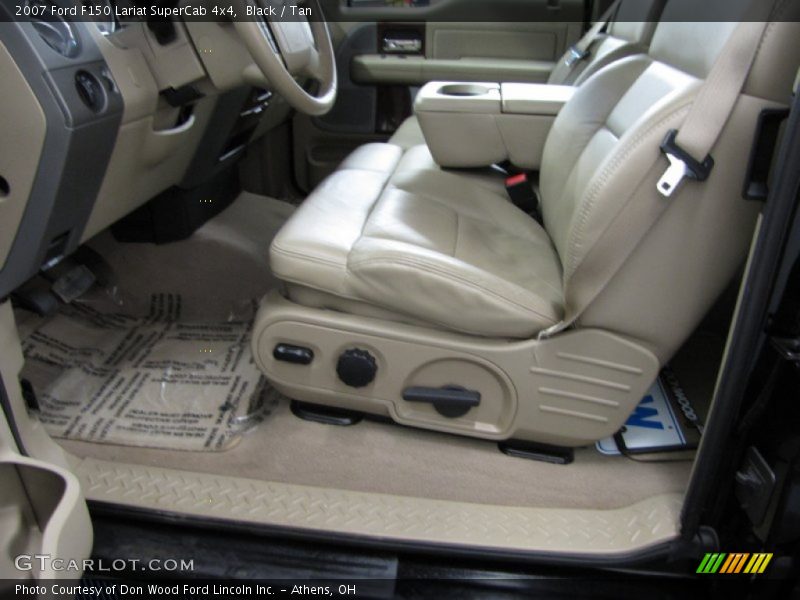 Black / Tan 2007 Ford F150 Lariat SuperCab 4x4