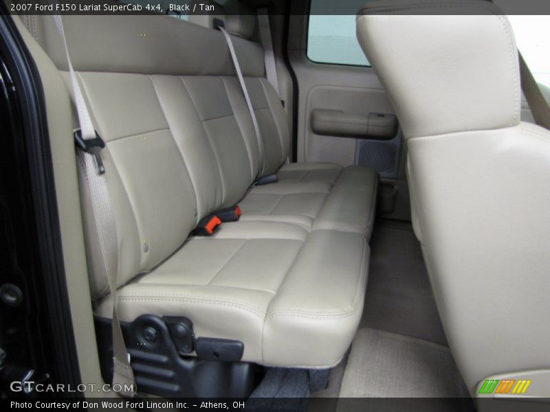 Black / Tan 2007 Ford F150 Lariat SuperCab 4x4