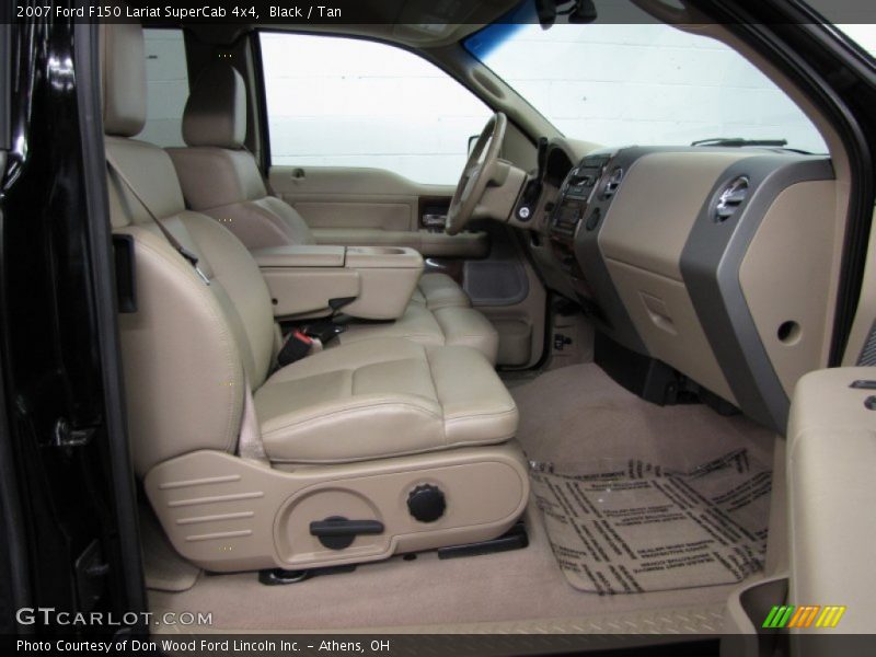 Black / Tan 2007 Ford F150 Lariat SuperCab 4x4