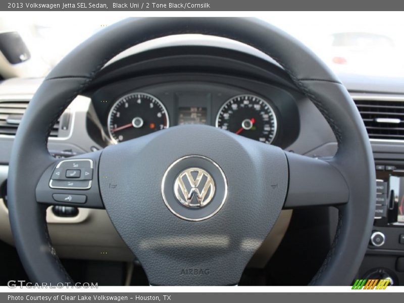 Black Uni / 2 Tone Black/Cornsilk 2013 Volkswagen Jetta SEL Sedan