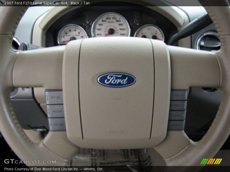 Black / Tan 2007 Ford F150 Lariat SuperCab 4x4