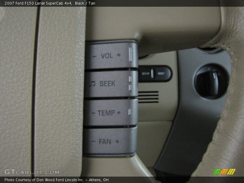 Black / Tan 2007 Ford F150 Lariat SuperCab 4x4