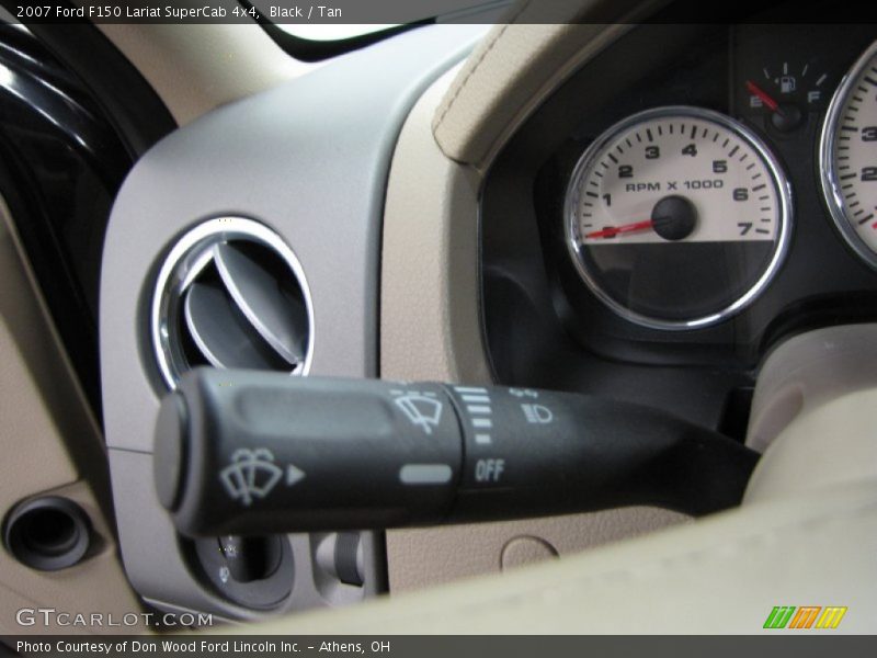 Black / Tan 2007 Ford F150 Lariat SuperCab 4x4