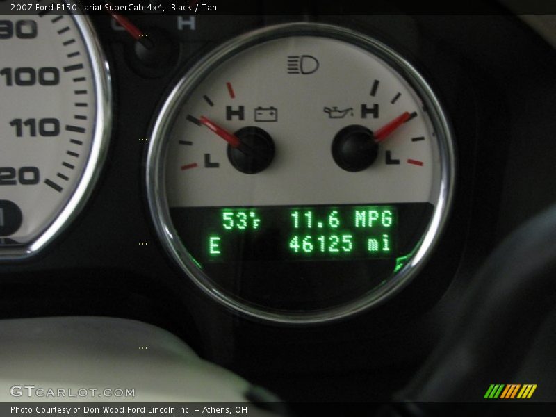 Black / Tan 2007 Ford F150 Lariat SuperCab 4x4