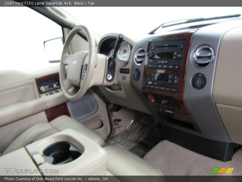 Black / Tan 2007 Ford F150 Lariat SuperCab 4x4