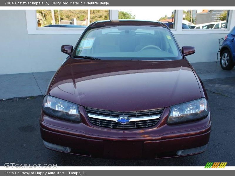 Berry Red Metallic / Neutral Beige 2004 Chevrolet Impala LS