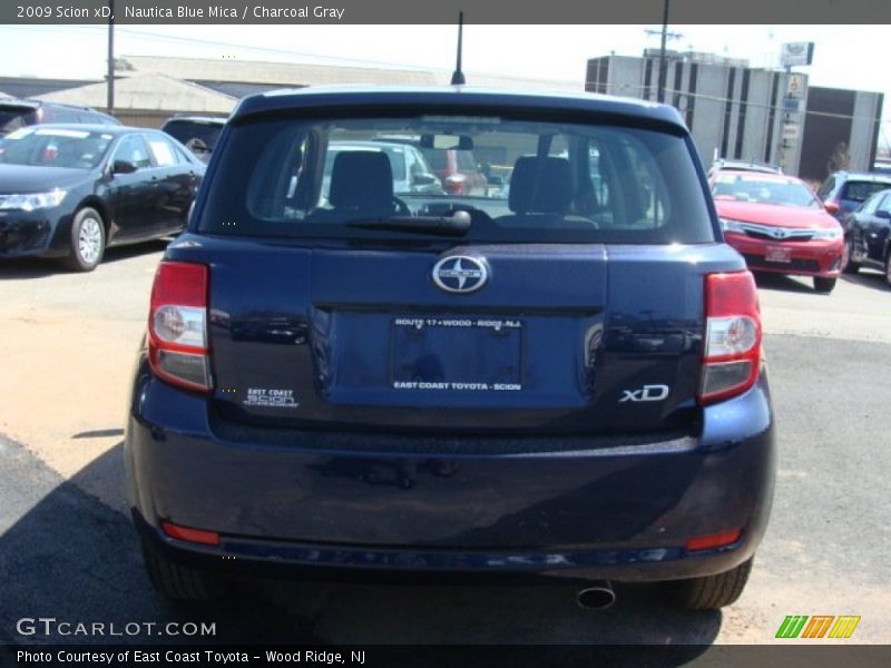 Nautica Blue Mica / Charcoal Gray 2009 Scion xD