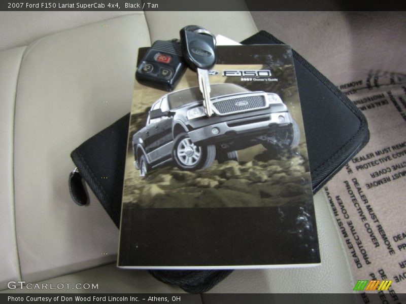 Black / Tan 2007 Ford F150 Lariat SuperCab 4x4