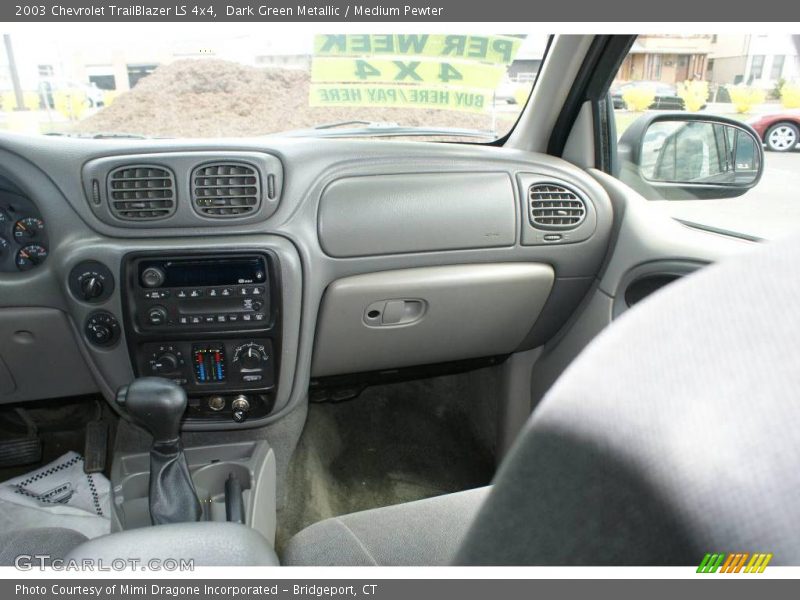 Dark Green Metallic / Medium Pewter 2003 Chevrolet TrailBlazer LS 4x4