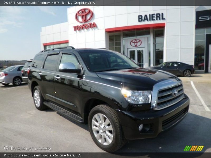 Black / Graphite Gray 2012 Toyota Sequoia Platinum 4WD