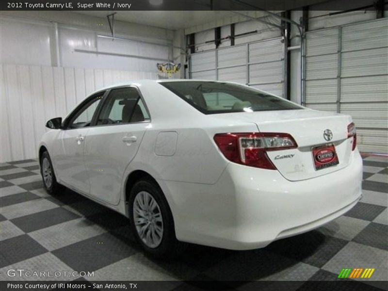 Super White / Ivory 2012 Toyota Camry LE