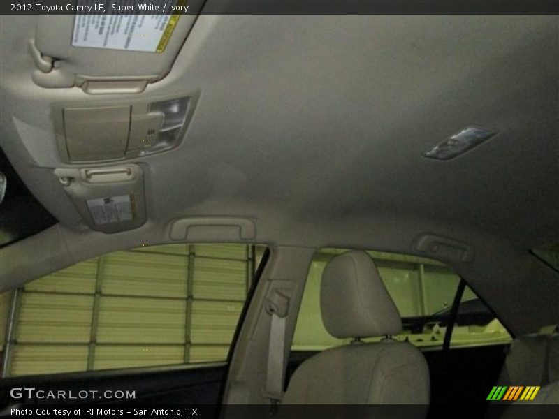 Super White / Ivory 2012 Toyota Camry LE