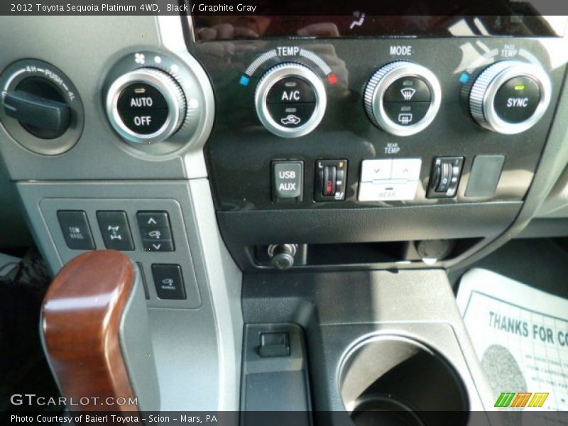 Black / Graphite Gray 2012 Toyota Sequoia Platinum 4WD