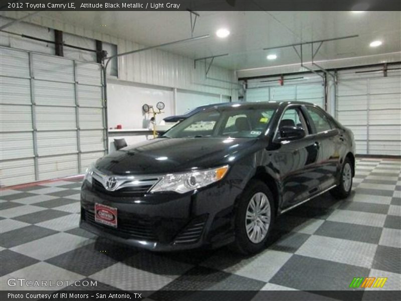 Attitude Black Metallic / Light Gray 2012 Toyota Camry LE