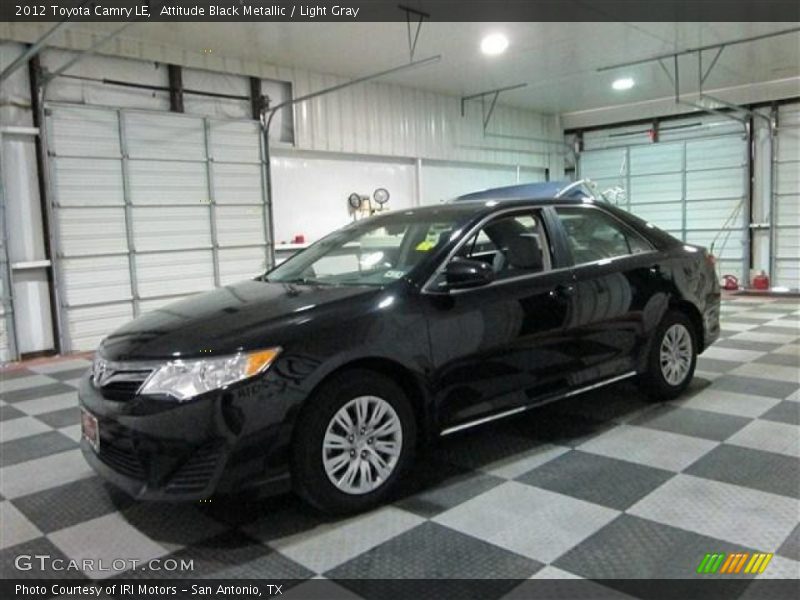 Attitude Black Metallic / Light Gray 2012 Toyota Camry LE