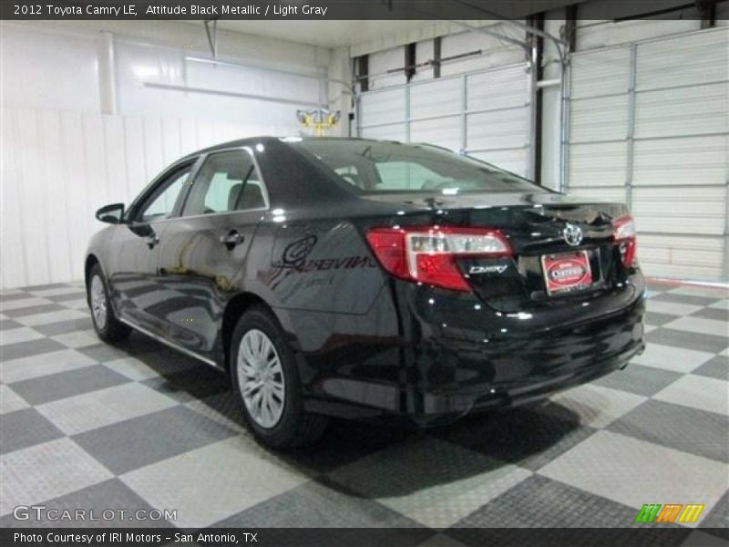 Attitude Black Metallic / Light Gray 2012 Toyota Camry LE