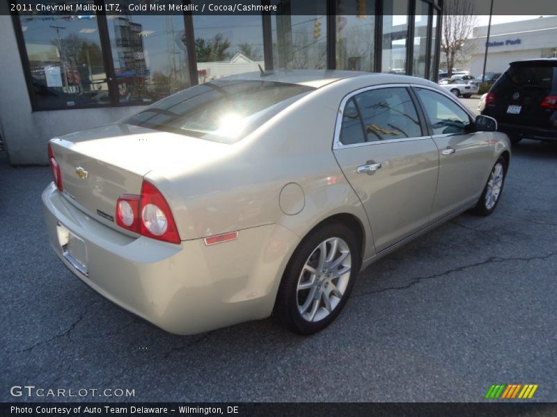Gold Mist Metallic / Cocoa/Cashmere 2011 Chevrolet Malibu LTZ
