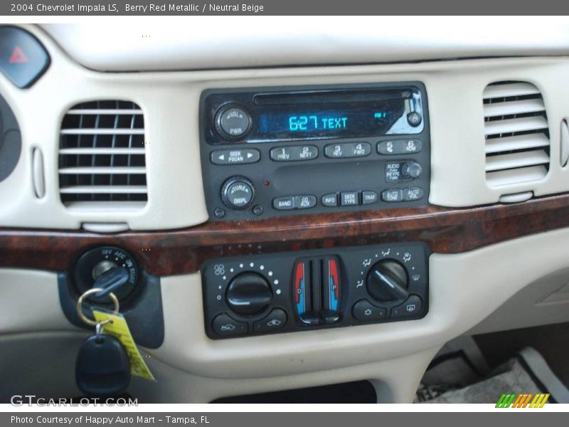 Berry Red Metallic / Neutral Beige 2004 Chevrolet Impala LS