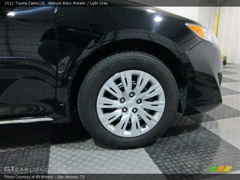 Attitude Black Metallic / Light Gray 2012 Toyota Camry LE