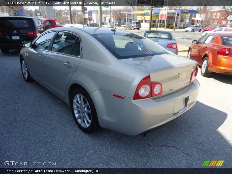 Gold Mist Metallic / Cocoa/Cashmere 2011 Chevrolet Malibu LTZ