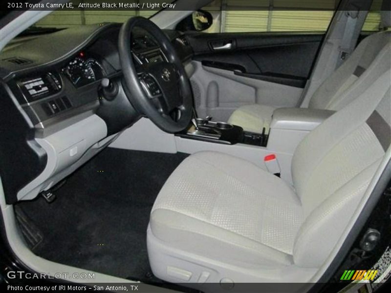 Attitude Black Metallic / Light Gray 2012 Toyota Camry LE