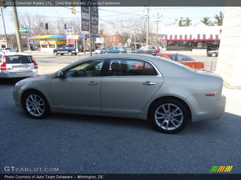 Gold Mist Metallic / Cocoa/Cashmere 2011 Chevrolet Malibu LTZ