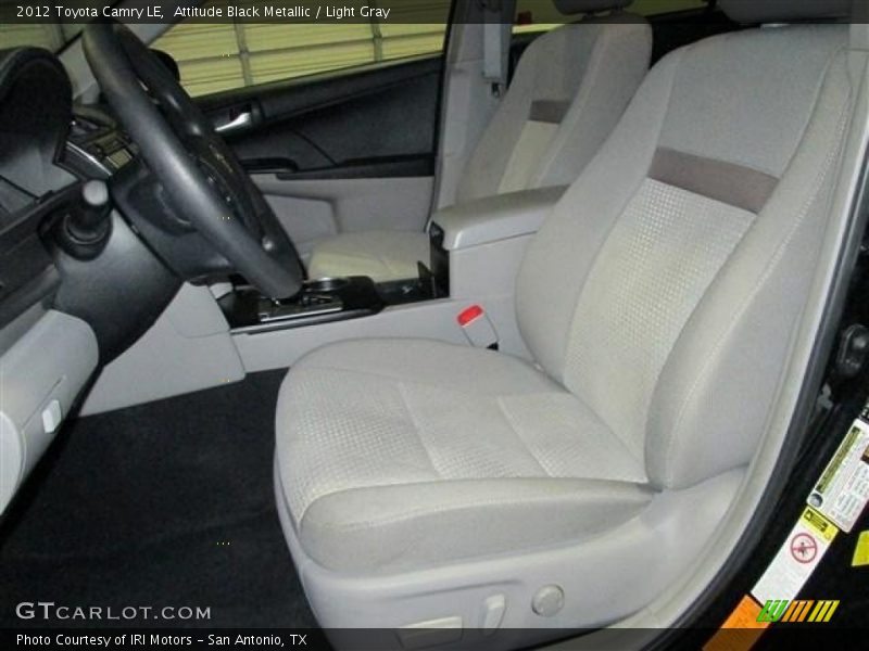 Attitude Black Metallic / Light Gray 2012 Toyota Camry LE