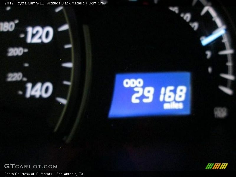 Attitude Black Metallic / Light Gray 2012 Toyota Camry LE
