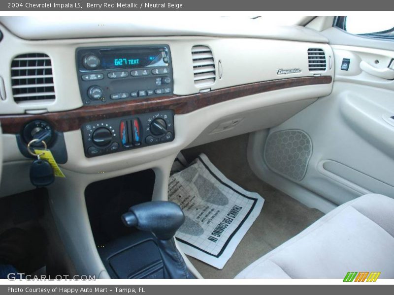 Berry Red Metallic / Neutral Beige 2004 Chevrolet Impala LS
