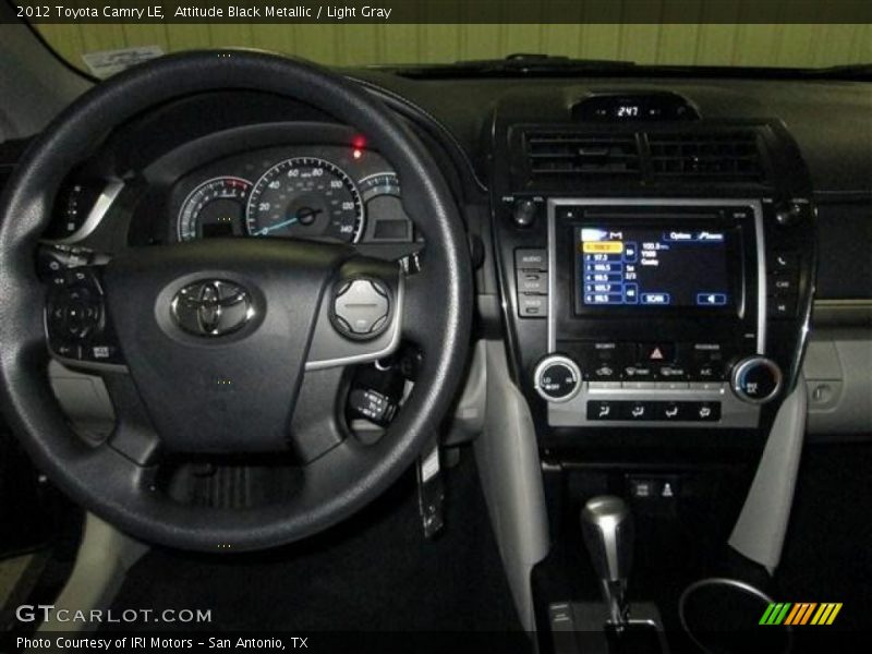 Attitude Black Metallic / Light Gray 2012 Toyota Camry LE