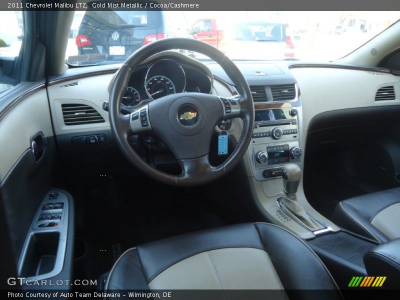 Gold Mist Metallic / Cocoa/Cashmere 2011 Chevrolet Malibu LTZ