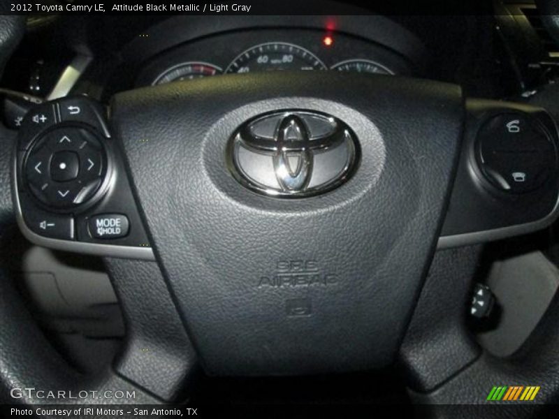 Attitude Black Metallic / Light Gray 2012 Toyota Camry LE