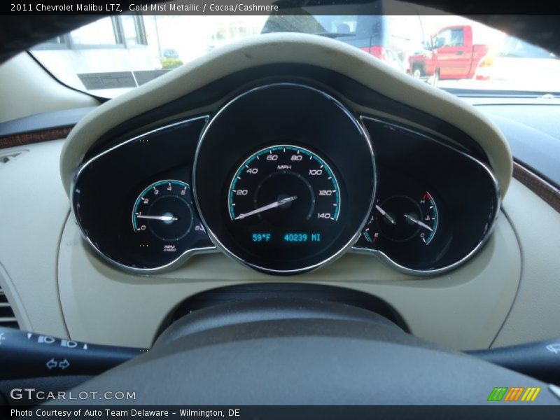 Gold Mist Metallic / Cocoa/Cashmere 2011 Chevrolet Malibu LTZ