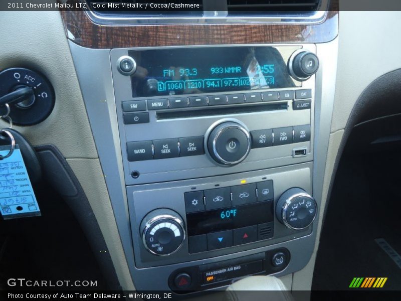 Gold Mist Metallic / Cocoa/Cashmere 2011 Chevrolet Malibu LTZ