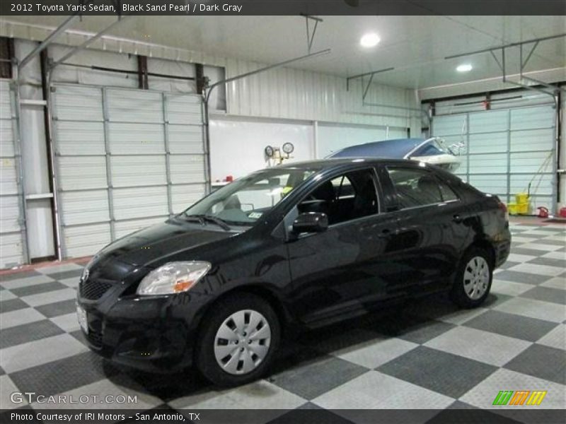 Black Sand Pearl / Dark Gray 2012 Toyota Yaris Sedan