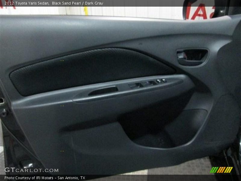Black Sand Pearl / Dark Gray 2012 Toyota Yaris Sedan