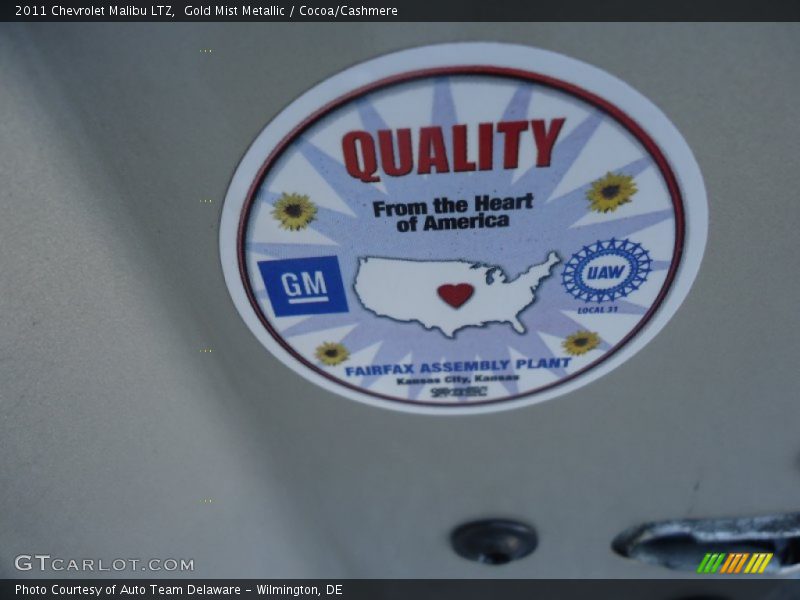 Gold Mist Metallic / Cocoa/Cashmere 2011 Chevrolet Malibu LTZ