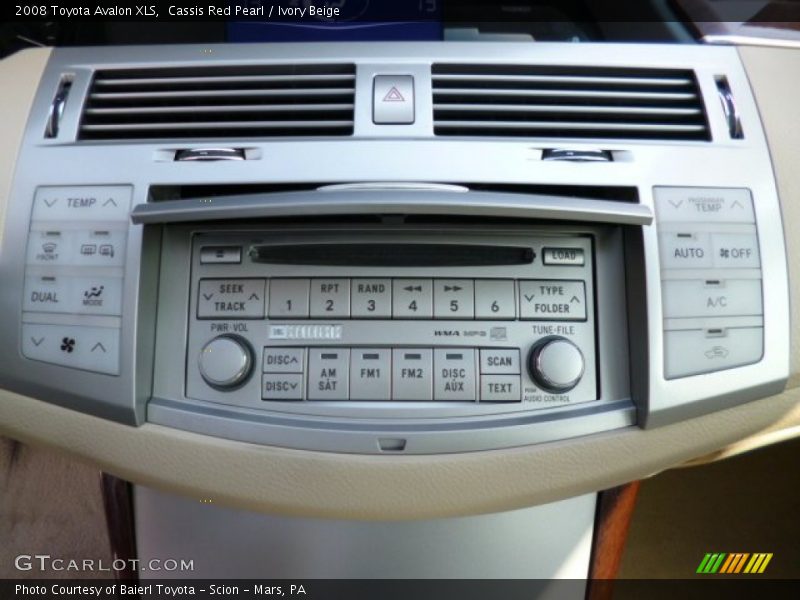 Cassis Red Pearl / Ivory Beige 2008 Toyota Avalon XLS