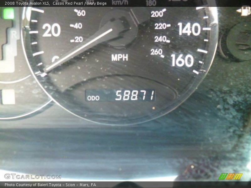 Cassis Red Pearl / Ivory Beige 2008 Toyota Avalon XLS