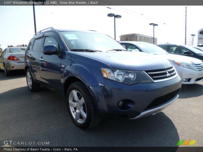 Deep Blue Metallic / Black 2007 Mitsubishi Outlander XLS 4WD