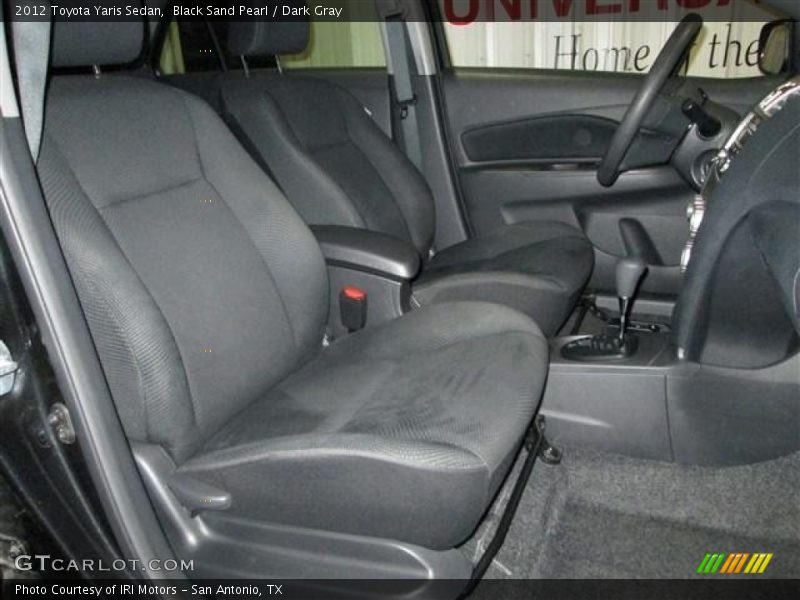 Black Sand Pearl / Dark Gray 2012 Toyota Yaris Sedan