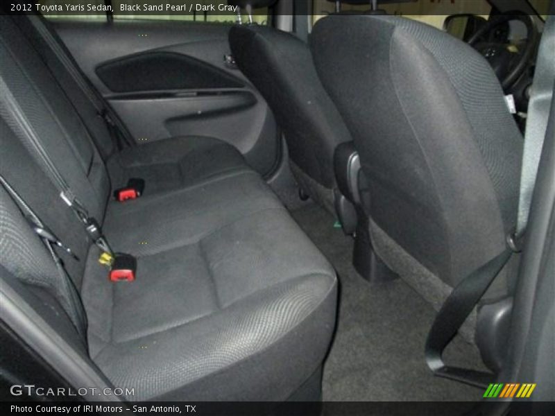 Black Sand Pearl / Dark Gray 2012 Toyota Yaris Sedan