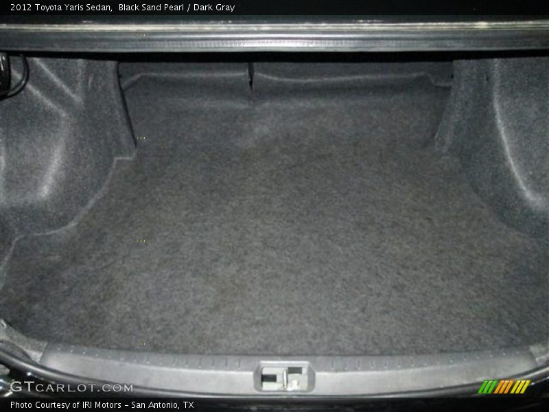 Black Sand Pearl / Dark Gray 2012 Toyota Yaris Sedan