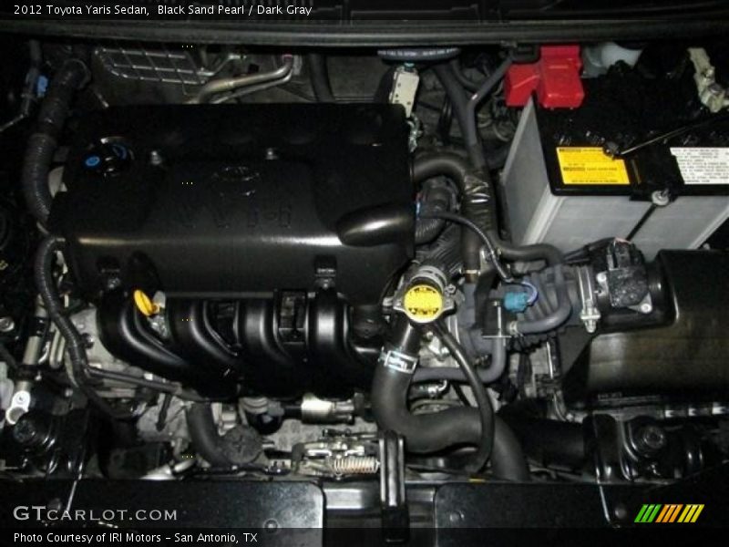 Black Sand Pearl / Dark Gray 2012 Toyota Yaris Sedan