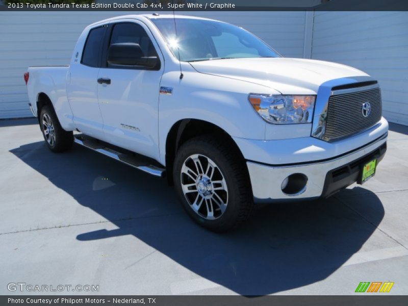 Super White / Graphite 2013 Toyota Tundra Texas Edition Double Cab 4x4