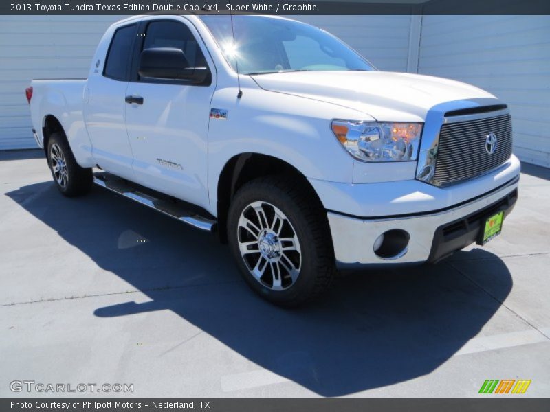 Super White / Graphite 2013 Toyota Tundra Texas Edition Double Cab 4x4