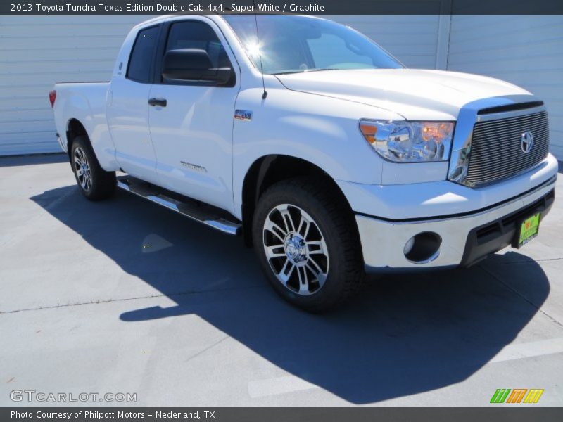 Super White / Graphite 2013 Toyota Tundra Texas Edition Double Cab 4x4